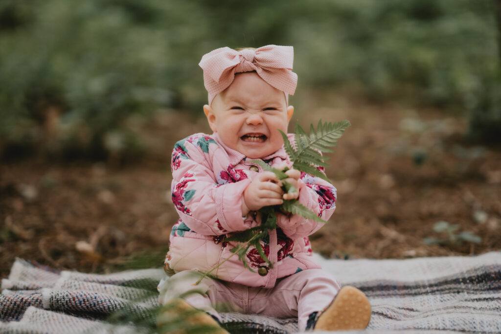 Baby laughing