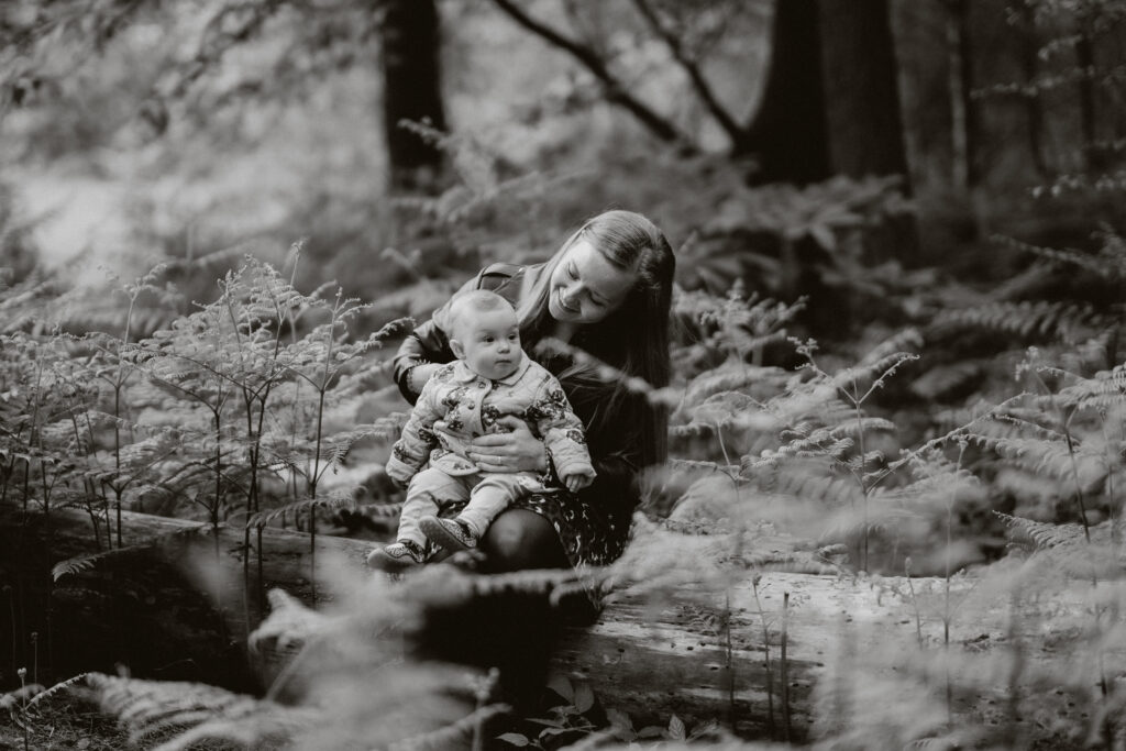 black and white mother and daughter