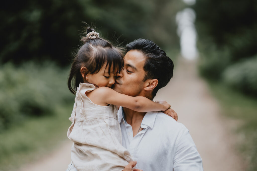 father and daughter portrait