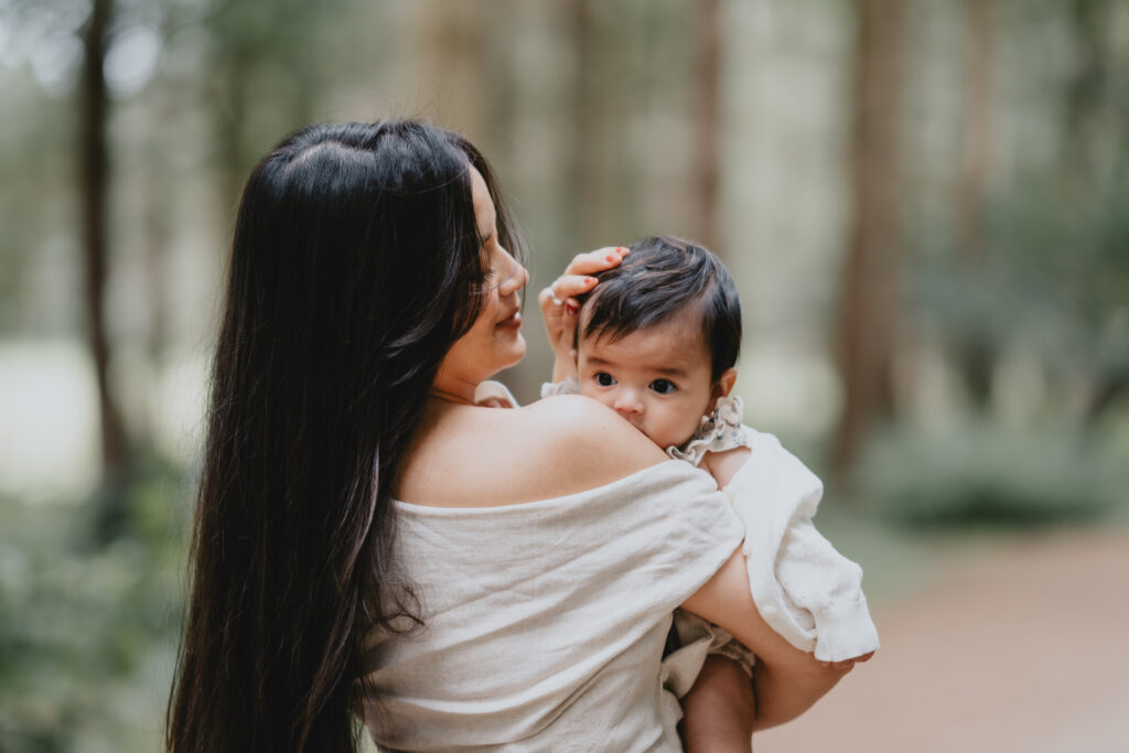 mum and baby portrait