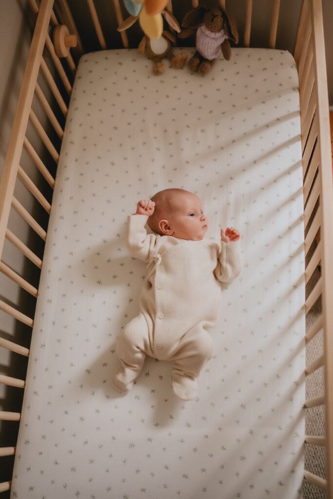 newborn baby in home photoshoot