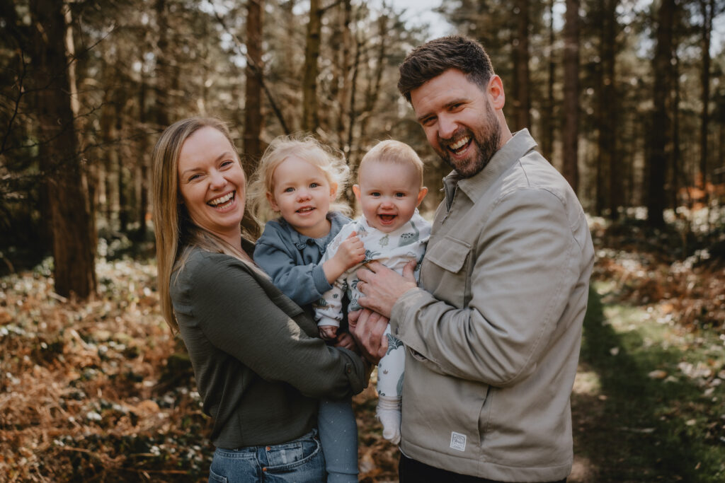 Family photoshoot at Sherwood Pines, mansfield