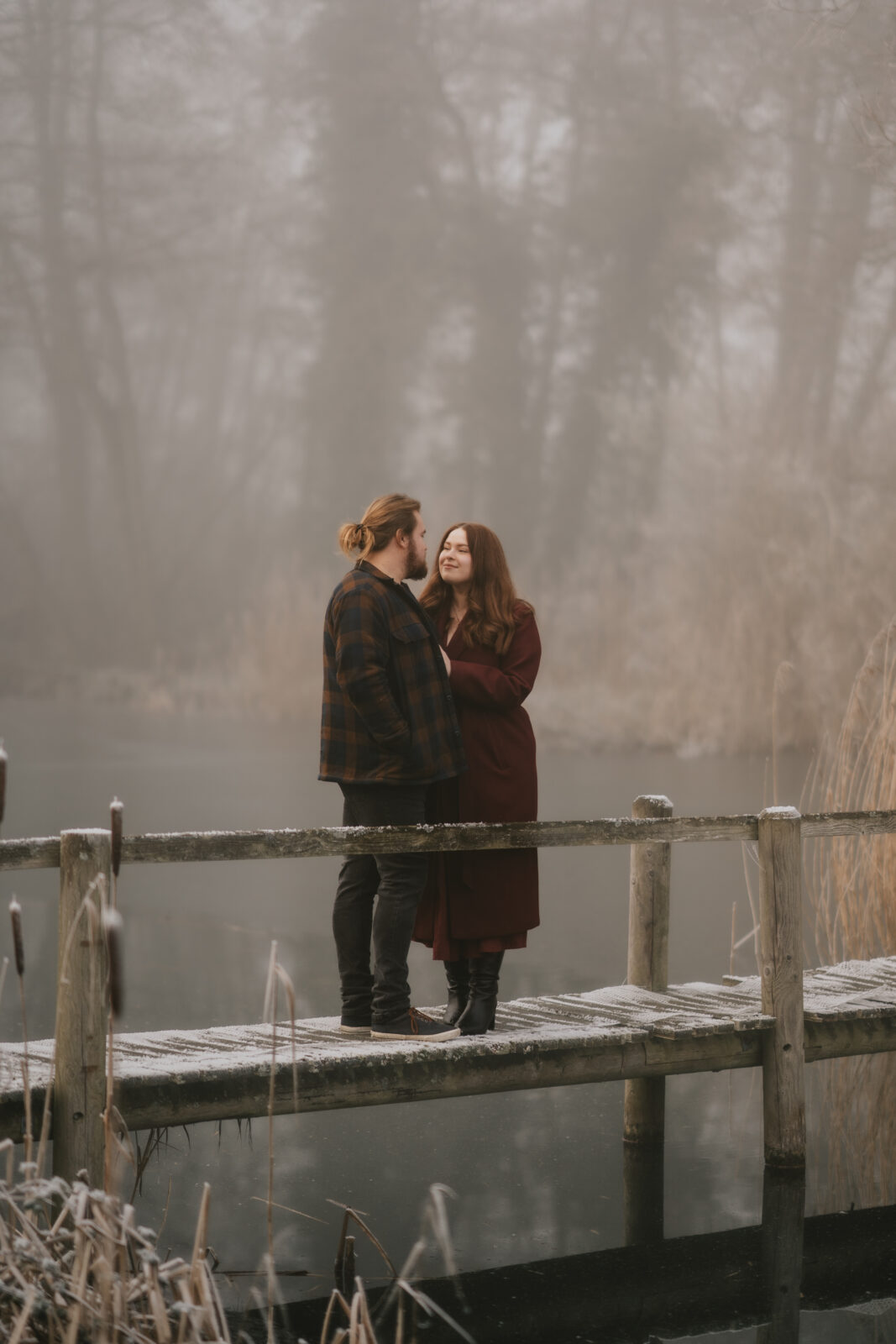 Winter engagement photoshoot
