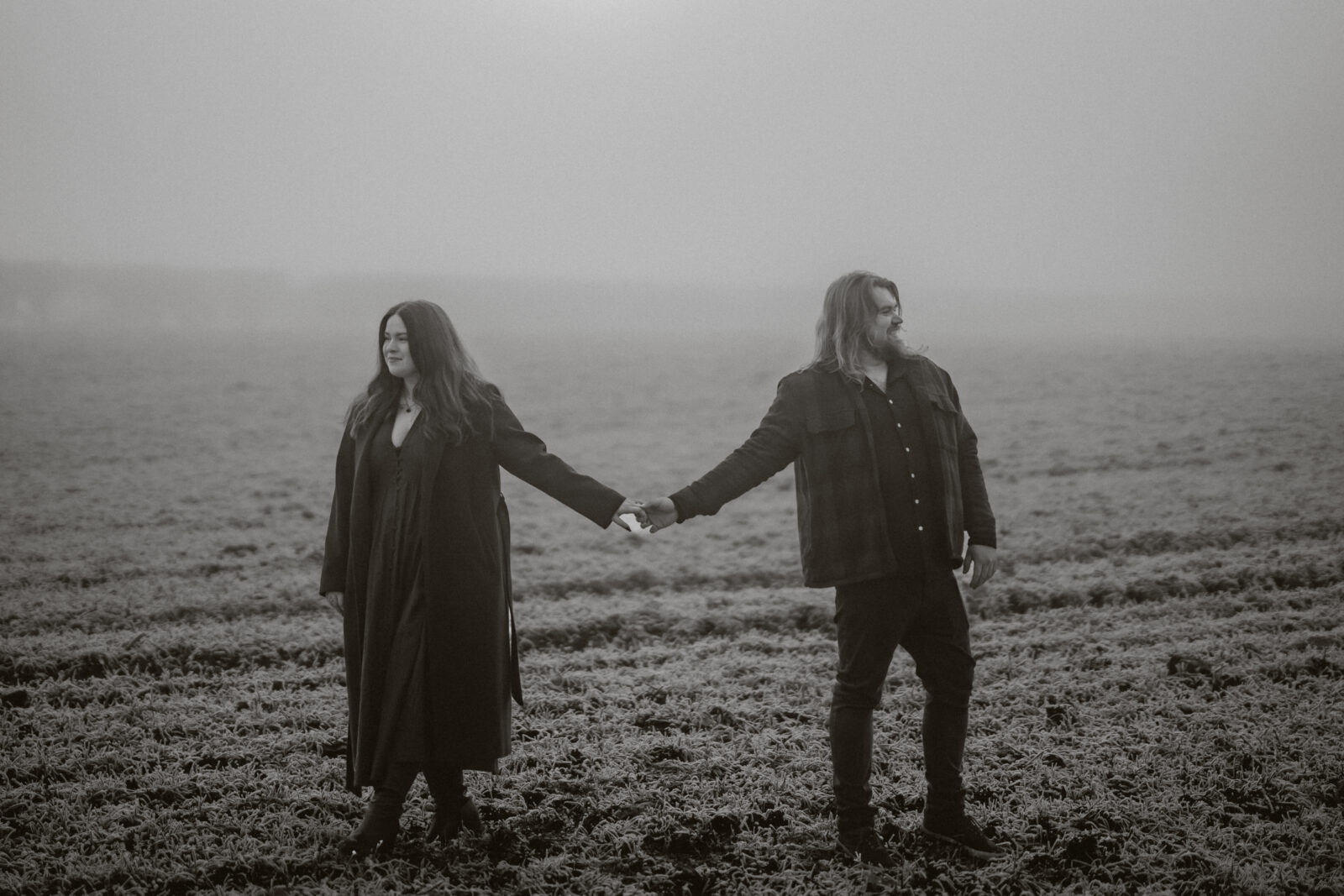 winter engagement shoot